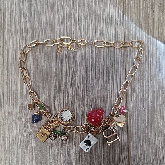 kate spade Jewelry - Kate Spade X Target Gold Charm Necklace